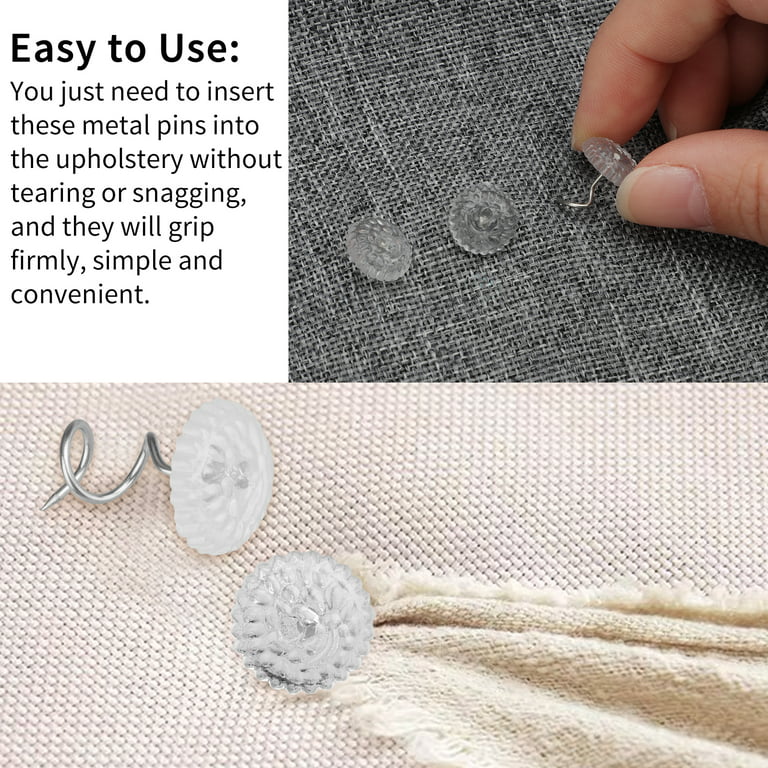 100PCS Practical Transparent Seamless Spiral Nails Sofa Tack Pins Bed Skirt  Fixed Anti-slip Twist Nail Fastener Accessories Tool - AliExpress