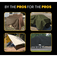 thumbnail image 7 of PROTARP Extreme Heavy Duty WaterProof Canvas Tarp 20 oz, UV Resistant Tarpaulin Cover with Rustproof Brass Grommets, Multipurpose for Canopy, Roof, Camping, Wood Pile (Brown 30'X50'), 7 of 7