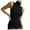 Black, variant on RMGVDSD Women's Solid Color Fashion Turtleneck Sleeveless Sweater Slim Fit Knit Tank Top Pullover Soft Pullover Sweater Top /Pink