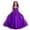 A124 Purple, variant on Glisme Big Girls Dress Solid Color Sleeveless Crew Neck Performance Formal Princess Dresses For Girls Size 7-8 Years