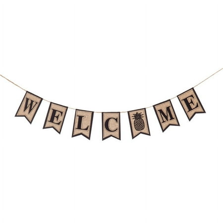 Welcome Pineapple Seasonal Décor Banner