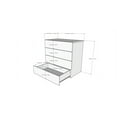 thumbnail image 5 of Nexera Modern 4 Drawer Dresser in Walnut, 5 of 5