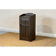thumbnail image 2 of Sunny Designs Homestead 16" Farmhouse Wood Trash Box/Bin in Tobacco Leaf, 2 of 5