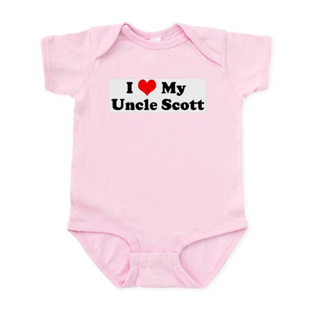 

CafePress - I Love My Uncle Scott Infant Creeper - Baby Light Bodysuit Size Newborn - 24 Months