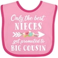 thumbnail image 3 of Inktastic Only the Best Nieces Get Promoted to Big Cousin Boys or Girls Baby Bib, 3 of 4
