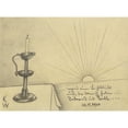 thumbnail image 2 of Karl Wiener 18x14 Black Ornate Wood Framed Double Matted Museum Art Print Titled - Untitled; Out of; ‘The 150 Leaves’ XXI (1940), 2 of 5