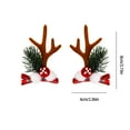 thumbnail image 3 of Christmas Deer Antlers Hair Clip Children's Christmas Gift Deer Ears Ducks Billed Clip Bow Hair Clip Headpiece, 3 of 6