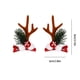 thumbnail image 3 of Adornos navideños de terciopelo a rayas blancas y fresa con forma de piruleta de caramelo, árbol de Navidad de piruleta de caramelo, adornos de terciopelo a rayas rojas y blancas, estilo, 3 of 6