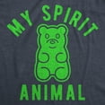 thumbnail image 2 of Womens Gummy Bear My Spirit Animal T Shirt Funny Candy Lover Graphic Novelty Tee Womens Graphic Tees, 2 of 9