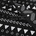 thumbnail image 6 of 2-Piece Aztec Quilt Set Twin Size, White Arrows Dots and Striped on Black Geometric Bedspread/Coverlet, Brushed Microfiber for All Season, 6 of 8