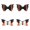 A, variant on Halloween Glitter Bat Hair Clips Set, Cute Glitter Sequins Bat Bow Alligator Hair Barrettes for Girls Women, Party Dance Cosplay Hair Accessory Gift