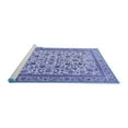 thumbnail image 2 of Ahgly Company Machine Washable Indoor Square Persian Blue Traditional Area Rugs, 7' Square, 2 of 4