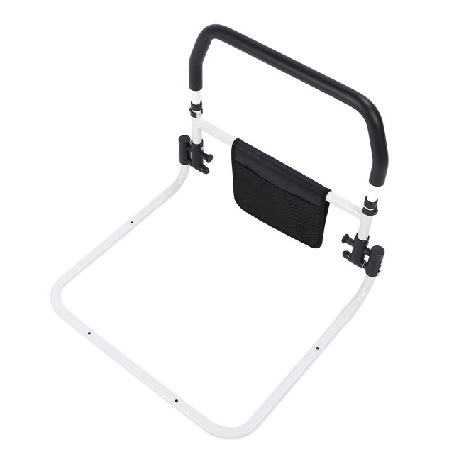 Riel de cama ANGGREK Manillar Auxiliar para cama para adultos antideslizante Plegable 180 Grados para cama King Queen Full Twin