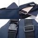 thumbnail image 5 of Riñonera para viajes al aire libre | Mochila mensajera multifuncional cruzada | Poliéster, correa ajustable | Negro, Gris, Verde Militar, Azul Oscuro | 30x13x3cm | Bolsillos ligeros en capas, 5 of 6