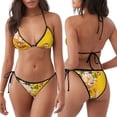 thumbnail image 3 of Lsque Sml Jeffy Pattern Women Two Piece Swimsuit Sexy Swimwear Halter String Triangle Bikini Sets, 3 of 6
