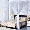 Super buy Go Plus 4 Corner Post Bed Canopy Mosquito Net, Netting Bedding, Full/Queen/King, White