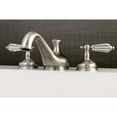 thumbnail image 2 of Kingston Brass KS3338WLL Wilshire Two-Handle Deck Mount Roman Tub Faucet, Brushed Nickel, 2 of 6