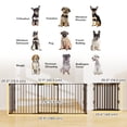 thumbnail image 3 of PawHut Dog Playpen Indoor for Small Medium Dogs with Door, Black, 3 of 10
