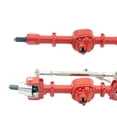 thumbnail image 3 of Eje trasero delantero CUTICAT apto para D90 D99S MN96 MN99 MN99S 1/12 RC todoterreno camión de orugas accesorio de piezas de actualización roja, 3 of 5