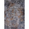 thumbnail image 1 of Ahgly Company Machine Washable Indoor Rectangle Industrial Modern Black Eel Black Area Rugs, 7' x 10', 1 of 7