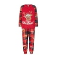 thumbnail image 2 of DuAnyozu Matching Family Christmas Pajamas Set Hoodie Pajamas Reindeer Jumpsuit Romper Holiday Pjs One Piece Hooded Sleepwear, 2 of 10