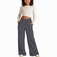 thumbnail image 2 of Ccpelsie Girls Straight Leg Casual Pants Baggy Fit Lounge Sweatpants Elastic Waist Soft Joggers with Pockets Spring Everyday Wear(A01-Dark Gray,10-12 Years), 2 of 7