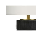 thumbnail image 3 of Monarch Specialties Lighting, 24"h, Table Lamp, Black Resin, Ivory / Cream Shade, Contemporary, 3 of 6