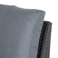 thumbnail image 6 of CorLiving Brisbane 1-Piece Resin Wicker Middle Outdoor Sectional Piece with Cushions, Charcoal/Light Gray, 6 of 9