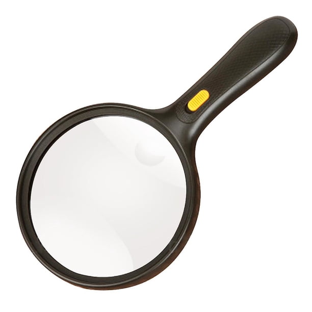 138mm Handled Extra Large Magnifying Glass With Light 2x Lens 5x Zoom Lighted Magnifier Glass