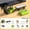 Green, variant on Mini Forklift Remote Control 1:64 RC Truck Toys 2 in 1 RC Cars Lift Fork & Hook with Lights & Sounds for Kids Christmas Birthday Gifts