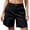 Black#9527, variant on BOOMNY Womens Cargo Shorts Low Rise Baggy Shorts For Women Solid Color Lightweight Loose Fit Cozy Summer Dailywear