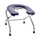 thumbnail image 4 of Taburete de asiento de inodoro en cuclillas para ancianos, silla cómoda, tablero de asiento esmerilado lavable, asiento de silla de inodoro plegable Negro 33cm Alto, 4 of 8