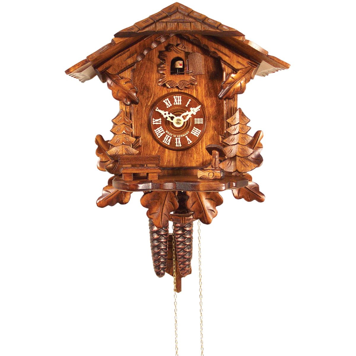10 . 5 Engstler Weight Driven Chalet Style Cuckoo Wall Clock