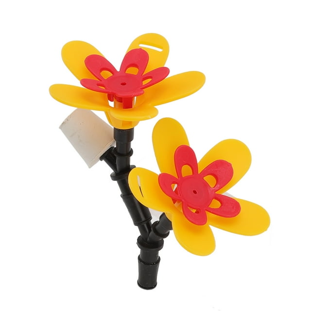Birds Feeding Flower, DIY Hummingbird Feeder Bottle Recycling Attractive For Patio Dual Flower