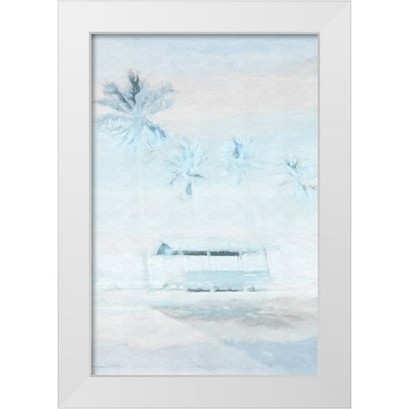 Fay, Mela 13x18 White Modern Wood Framed Museum Art Print Titled - Blue Coastal II