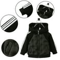 thumbnail image 5 of KYAIGUO Kids Toddler Boys Warm Coat Hooded Jacket Baby Winter Cotton Jacket Padded Zipper Puffer Outerwear for 1-10Y, 5 of 5