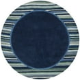 thumbnail image 3 of SAFAVIEH Martha Stewart Striped Border Wool Area Rug, Wrought Iron, 9' x 12', 3 of 7