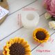 thumbnail image 4 of Vela perfumada de girasol, molde de silicona hecho a mano, adornos de yeso de girasol, molde de pegamento for jabón, herramientas de artesanía DIY, 4 of 4