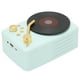 thumbnail image 2 of Altavoz Bluetooth estéreo con carga USB, diseño Retro de tocadiscos, minialtavoz inalámbrico portátil para fiesta en casa, viaje, azul, 2 of 8