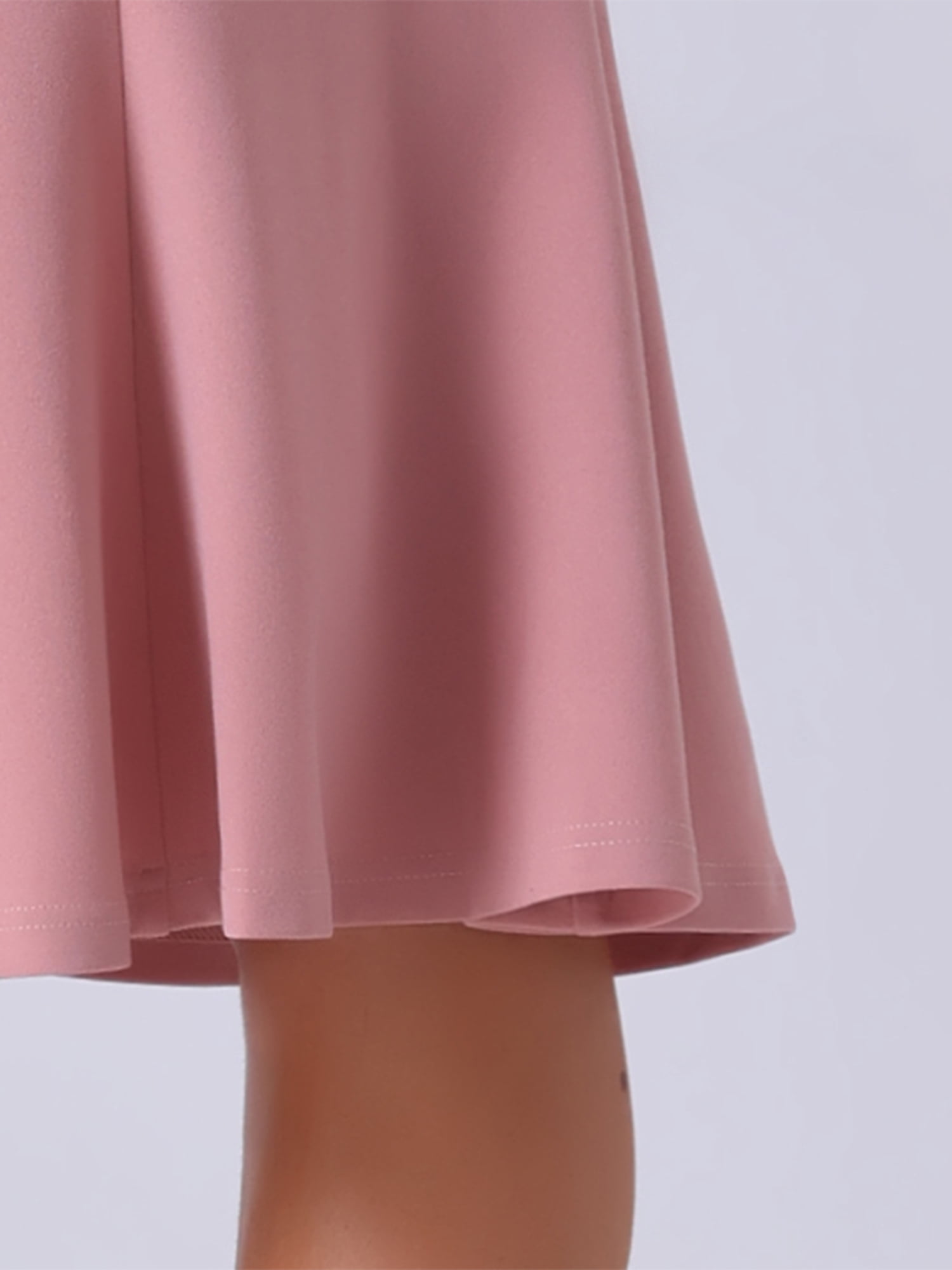 DARING DIVA Women's Flare Hem Elegant Fishtail Skirt M Pink