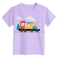 thumbnail image 4 of Ulanda Kids Steam Locomotive Engine Shirt Train Toddler Boys T-Shirt (Purple, 2-3 Years), 4 of 4