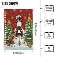 thumbnail image 3 of WOBOGO Christmas Snowman Notebook College Horizontal Grid Paper Ink Spill Resistant Water Resistant Cover 8.3x5.7x0.4in, 3 of 8
