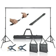 Emart Photo Video Studio 10Ft Adjustable Background Stand Backdrop Support System Kit With Carry Bag Backdrop
