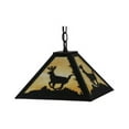 thumbnail image 3 of Meyda 151728 12 in. Square Lone Deer Pendant, Black & Ba, 3 of 6