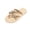 Slipper - Beige, variant on Samdudou Beach Sandals for Women Summer Slip On Open Toe Flats Woven Criss Cross Straps Tropical Floral Print Slides Vacation Travel Outdoor Walking Footwear