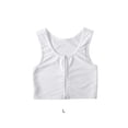 thumbnail image 2 of Qarigey Tank Top Breast Chaleco Camisa Pecho Binder Trans Ropa interior Fortalecer Vendaje Reforzado Corto Mujer Blanco Type3 NO3, 2 of 6
