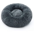thumbnail image 1 of Cama para perros y gatos, redonda, de felpa suave, con forma de dona, sofá para perros de 60 cm de diámetro., 1 of 7
