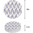 thumbnail image 1 of RYLABLUE Lavender Set of 4 Round Coaster for Drinks, Absorbent Ceramic Stone Coasters Cup Mat with Cork Base for Home Kitchen Room Coffee Table Bar Decor, 1 of 5