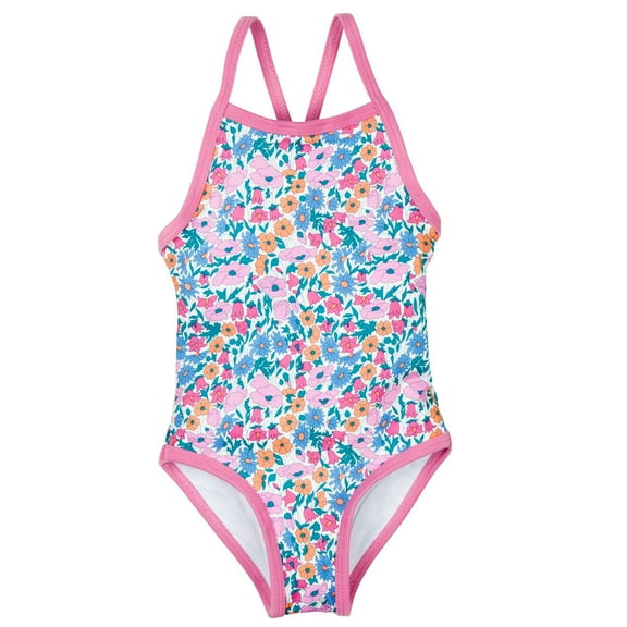 Rashoodz Baby Girls One-Piece Swimsuit Sun Protection Swimwear Size 2 2T