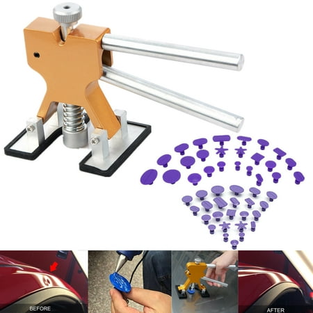 Glue Pulling Kit (Auto Body Paintless Dent Removal Tools Kits Glue Gun Dent Lifter Set with Glue Pulling Tabs For Car Hail Damage And Door Dings)